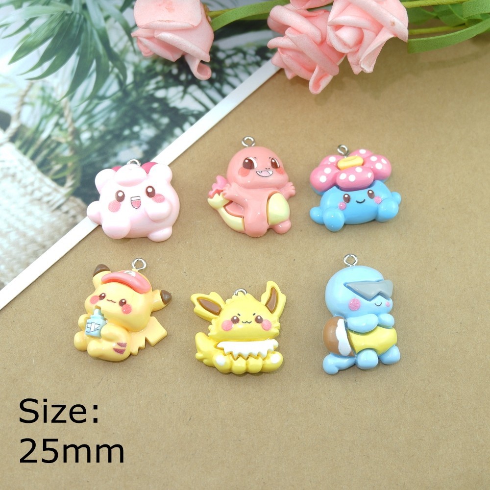 

10pcs Cute Cartoon Charms for Earring Bracelets Jewelry Making DIY Pendants Wholesale Bulk
