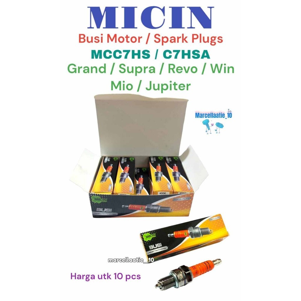 10 PCS MICIN BUSI MOTOR MCC7HS / C7HSA BUSI MOTOR GRAND / SUPRA / REVO / WIN / MIO / JUPITER BUSI MO