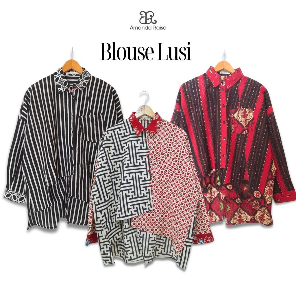 Blouse Batik Baju Atasan Wanita Lusi Loose Top