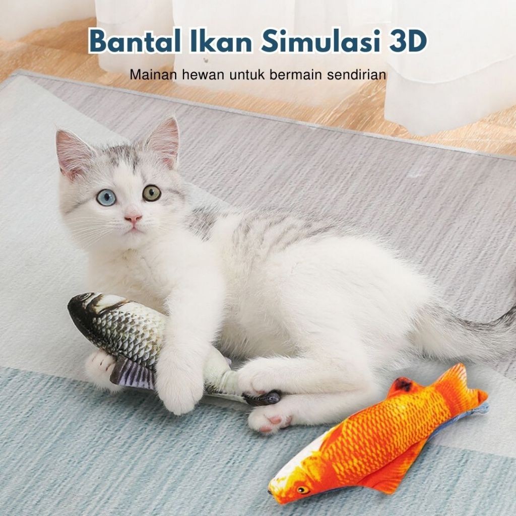Catnip Ikan Murah Mainan Kucing - Mainan Boneka Catnip Ikan | Catmint Fish Mainan Kucing Cat Toys Gi