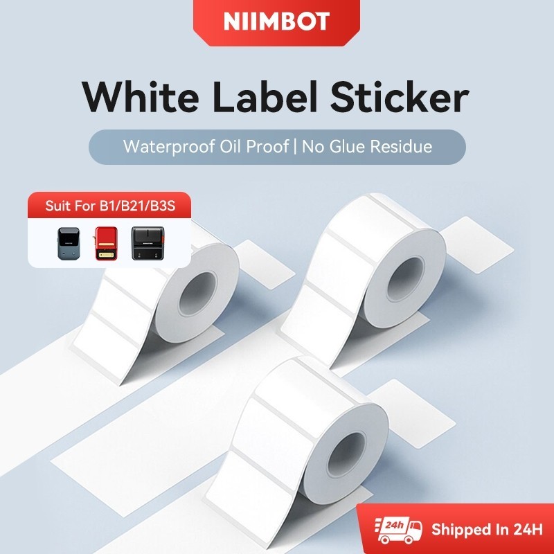 

NIIMBOT B21/B1/B3S White Thermal Label Sticker Paper Printable 20-50mm