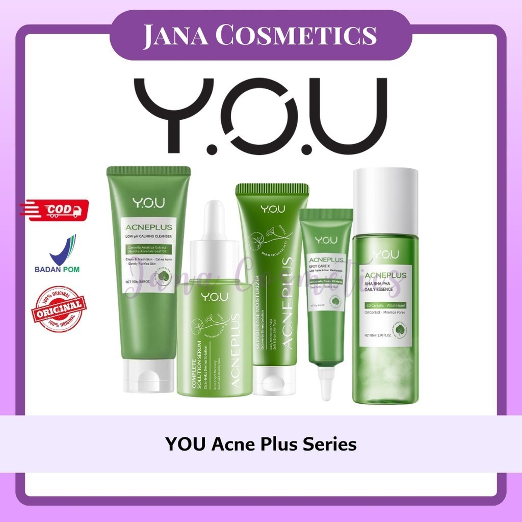 YOU Acne Plus Bundle - Paket Skincare untuk Kulit Berjerawat