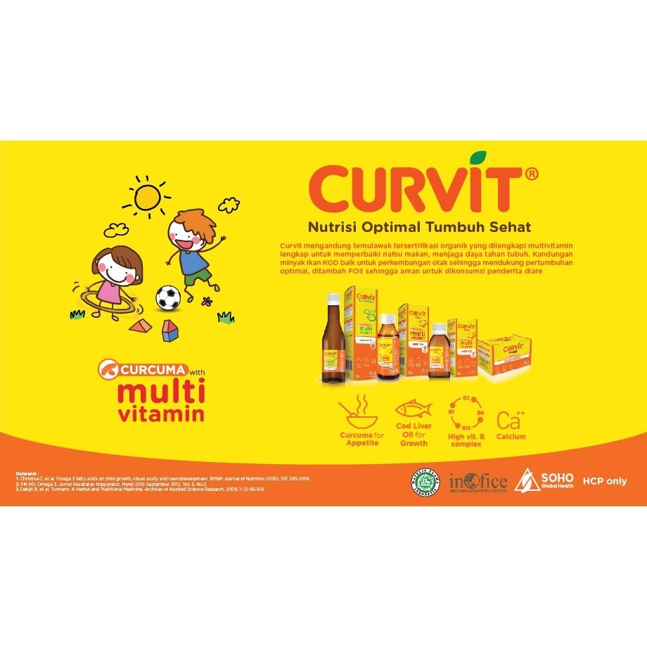 CURVIT SYRUP / KAPLET BOX, suplemen kesehatan