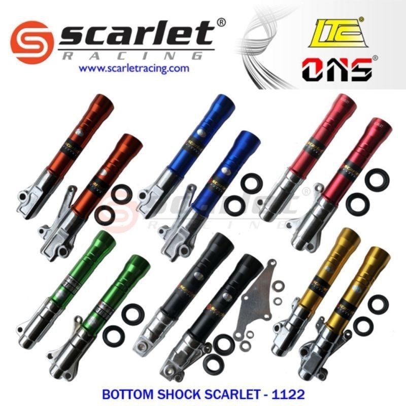 [ DELSER MOTOR ] TERLARIS  SHOCK BOTTOM TABUNG CNC SCARLET / SHOCK TABUNG SUPRA X 125 / SHOCK BOTTOM