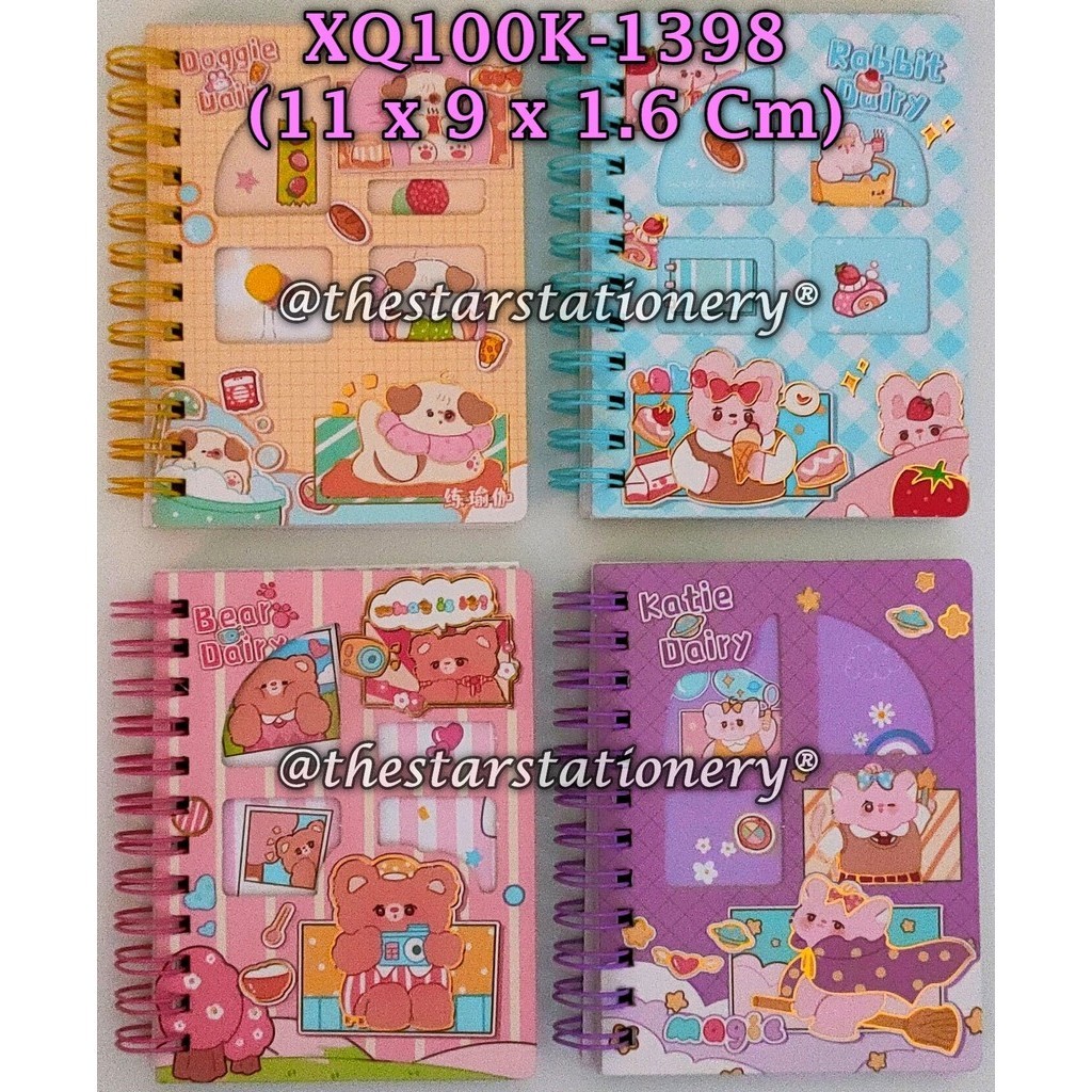 

(1 Biji) Spiral Note Book XQ100K-1398 A7-70 11 x 9 x 1.6 Cm / Buku Tulis Spiral Catatan Kecil A7