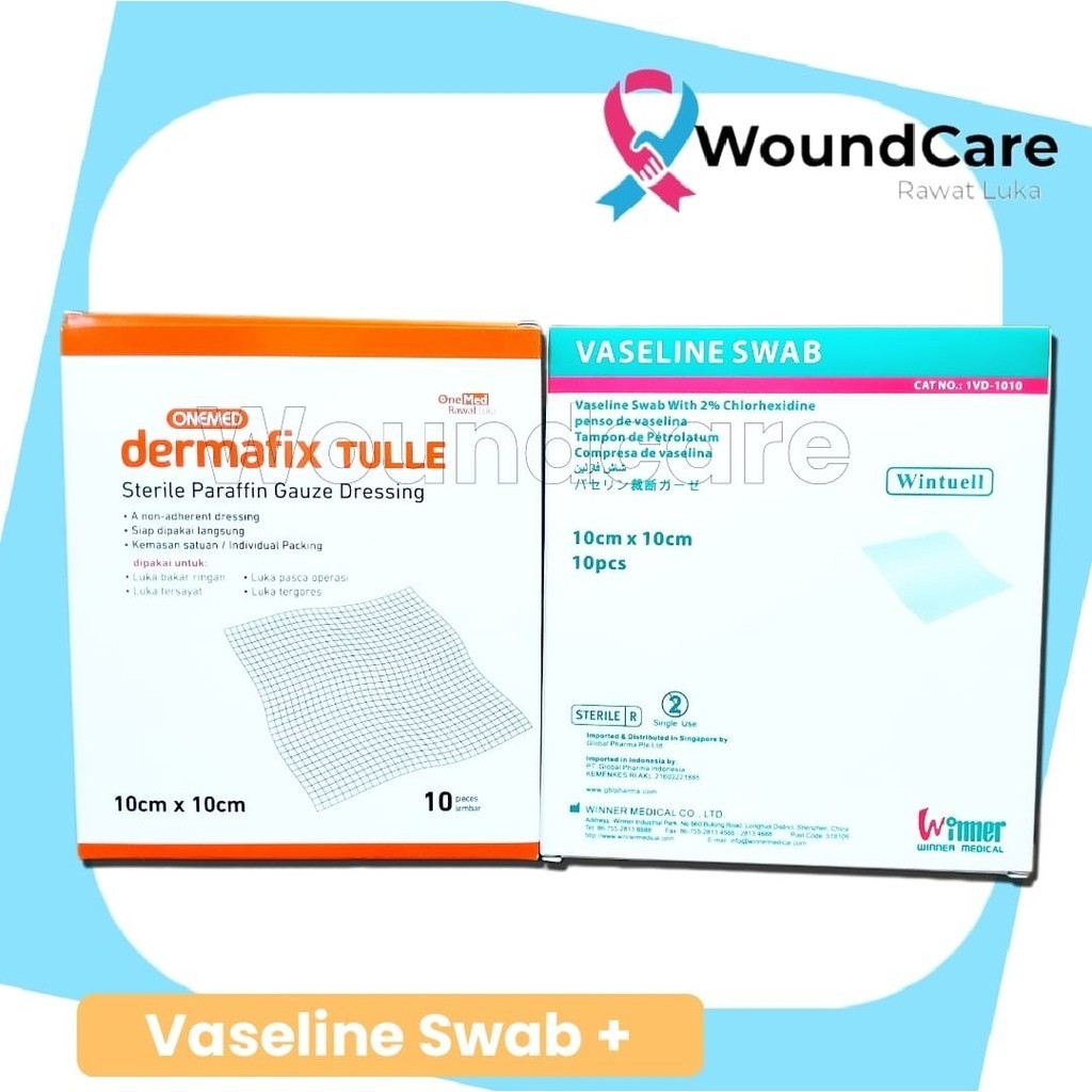 VASELINE SWAB 10 X 10 CM WINTUEL KASA LUKA ANTIBIOTIK / BOX