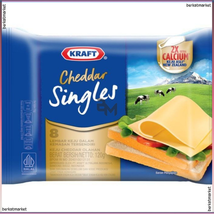 

Kraft Keju Cheddar Cheese Singles isi 8s