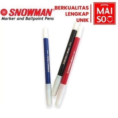 

SPIDOL MARKER SNOWMAN PW-1A BLACK HITAM KECIL AWET MURAH ATK KANTOR ORIGINAL ASLI PW1A PW 1A PENANDA