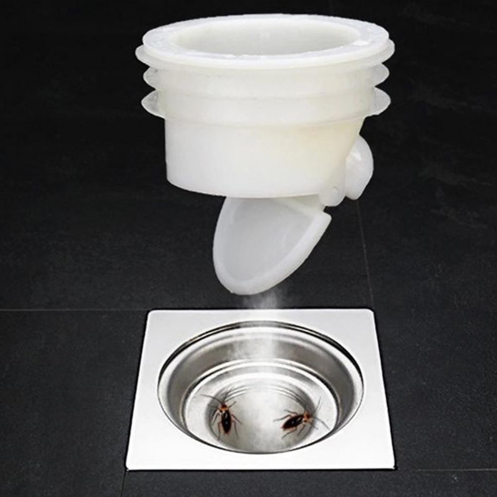 Anti Odor Stopper Floor Drain One Way Valve Seal Cover Sewer Shower Drainer Drain Strainer Bathroom 