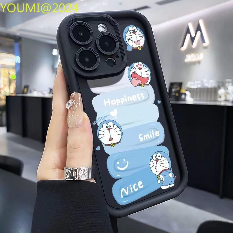 Smiling Doraemon casing suitable for Realme C55 C51 C35 C33 C30 C2 C3 C20 C12 C25 phone case C21Y C2