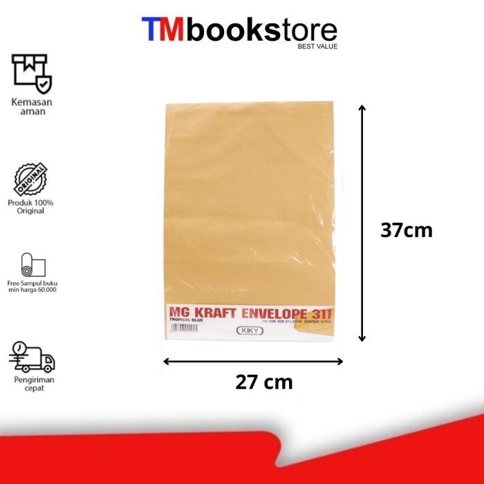 

AMPLOP COKLAT LEM 311/PACK 125 AA624621311 KIKY