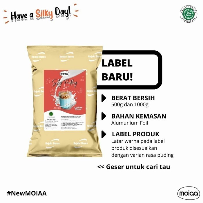 

TERJUAL Moiaa Silky Puding | Puding Sutra | Puding Susu | 500 gram - Taro