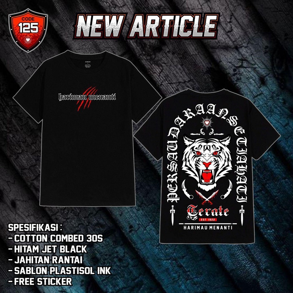 Kaos Harimau Menanti PSHT Vol.3 Harimau Putih