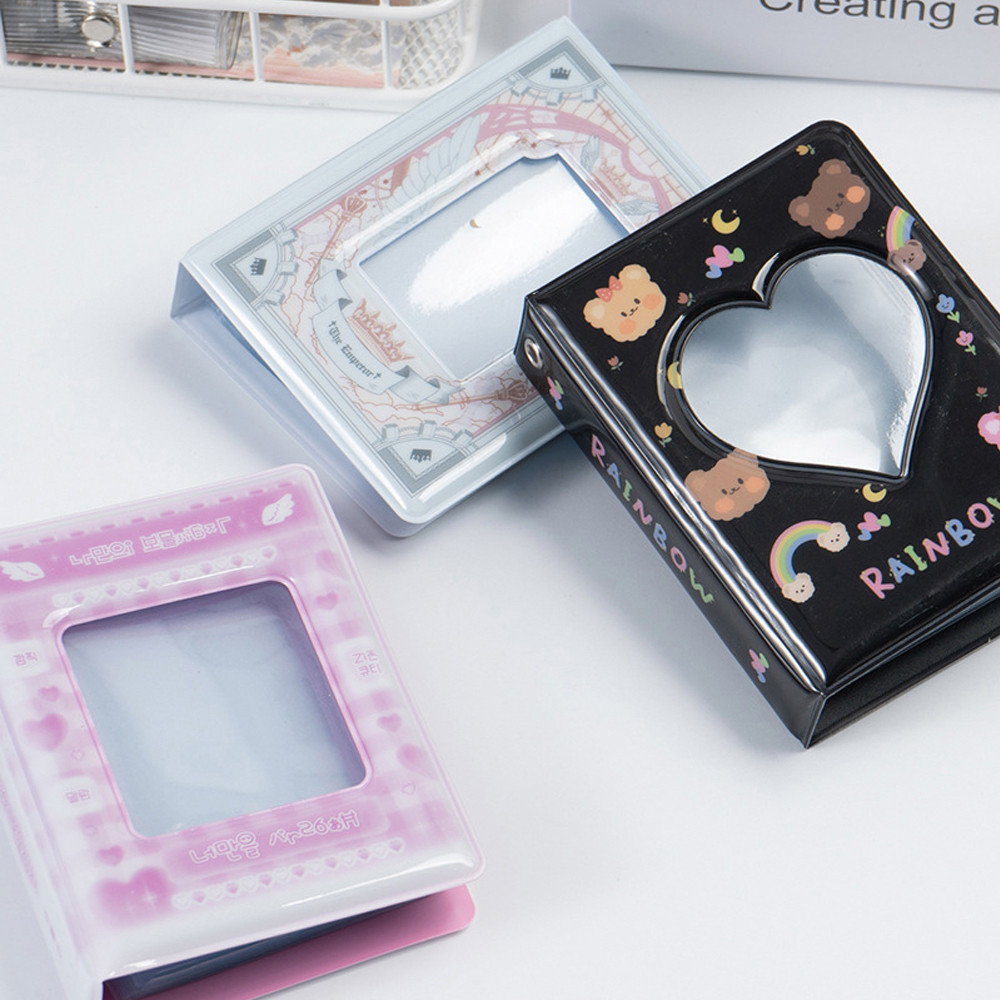 

3 Inch INS Cartoon Sweet Photo Album Kpop Photocard Holder Binder Album Korean Idol Card Collection Book Photo Storage Case