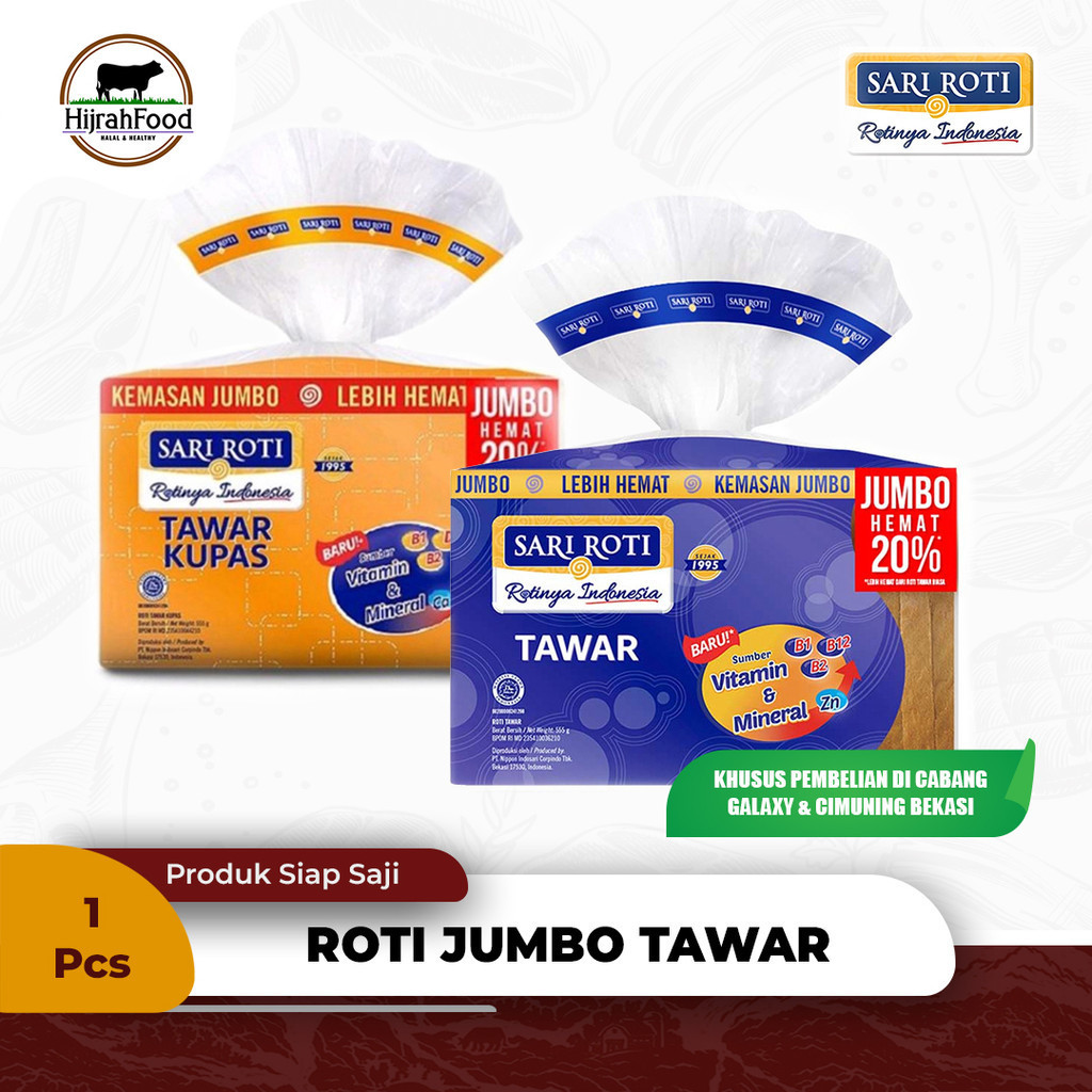 

Sari Roti Jumbo Tawar Roti Tawar Kemasan Jumbo Lebih Hemat