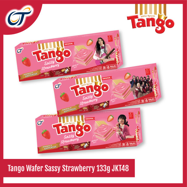 

Tango Wafer Sassy Strawberry 133GR EXCLUSIVE JKT48 - [Isi 3 Pcs]