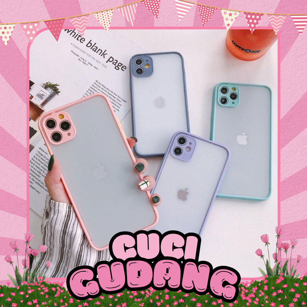 [CUCI GUDANG] HYBRID PASTEL aero lens cover case oppo a3s a9 2020 f11 f9 a1k a92 a52 a53 a33 f11 pro