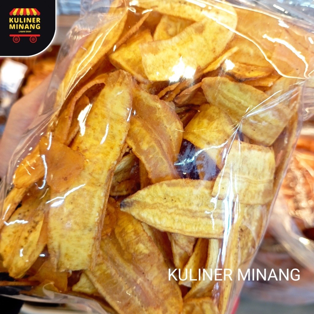 

Kuliner Minang Keripik Pisang Renyah, Rapuh & Gurih Asli Oleh-Oleh Cemilan Kampung Makanan Khas Payakumbuh Padang kabau Jajanan Snack Kabau AX00