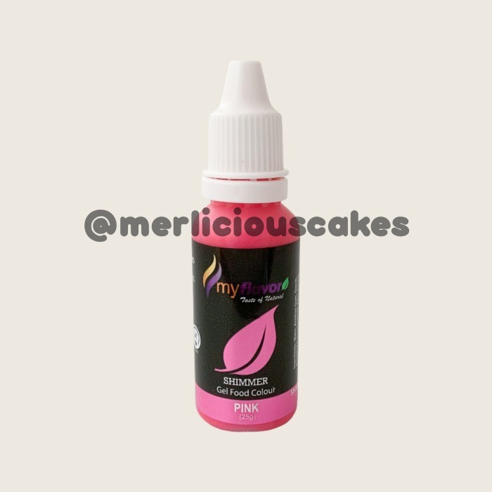 

My Flavor Pink Shimmer for Cake Painting Pewarna Makanan Halal