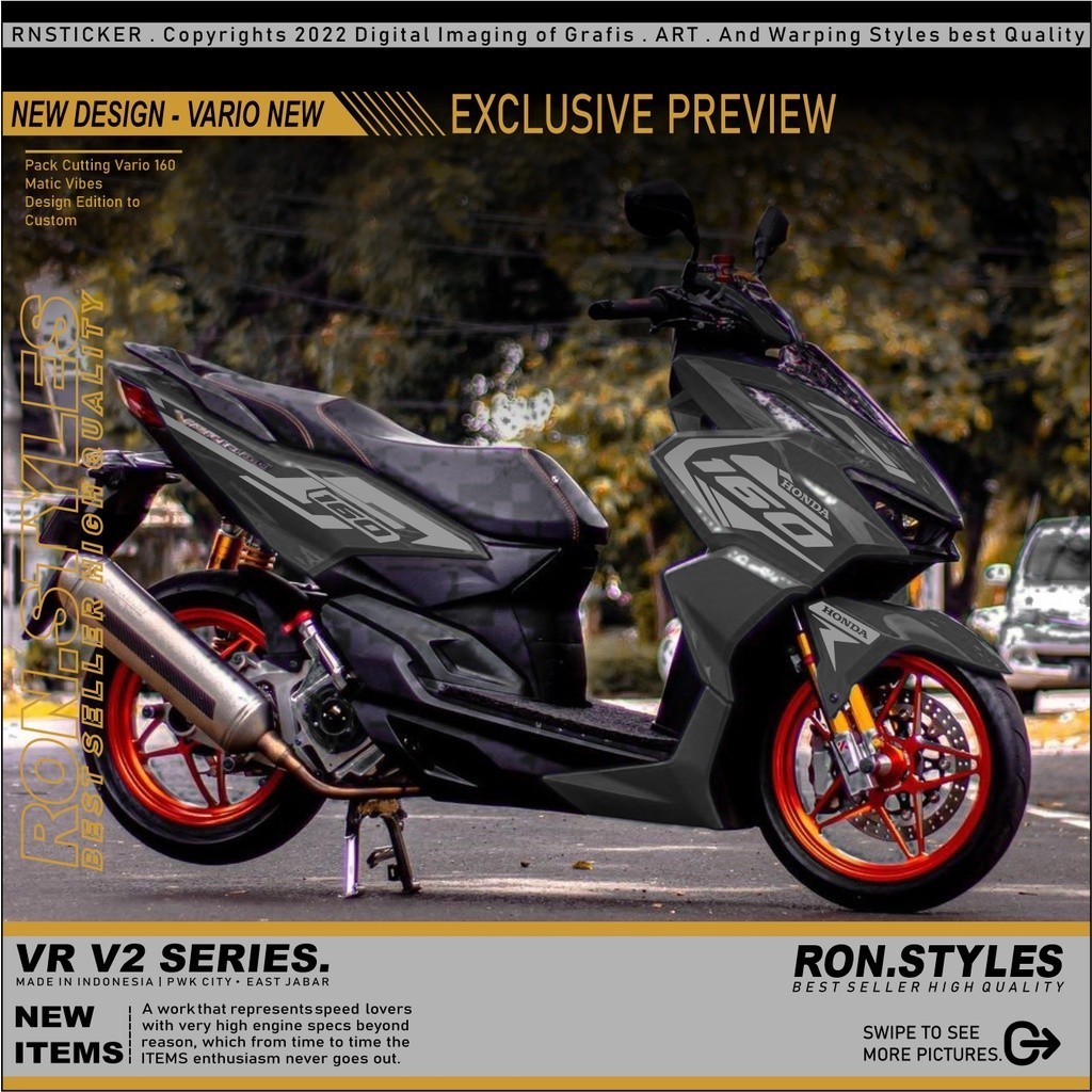 CUTTING STRIPING VARIO 160 2021-2022 STRIPING VARIASI VARIO NEW 160 CUTTING STIKER VARIO 2022 STIKER