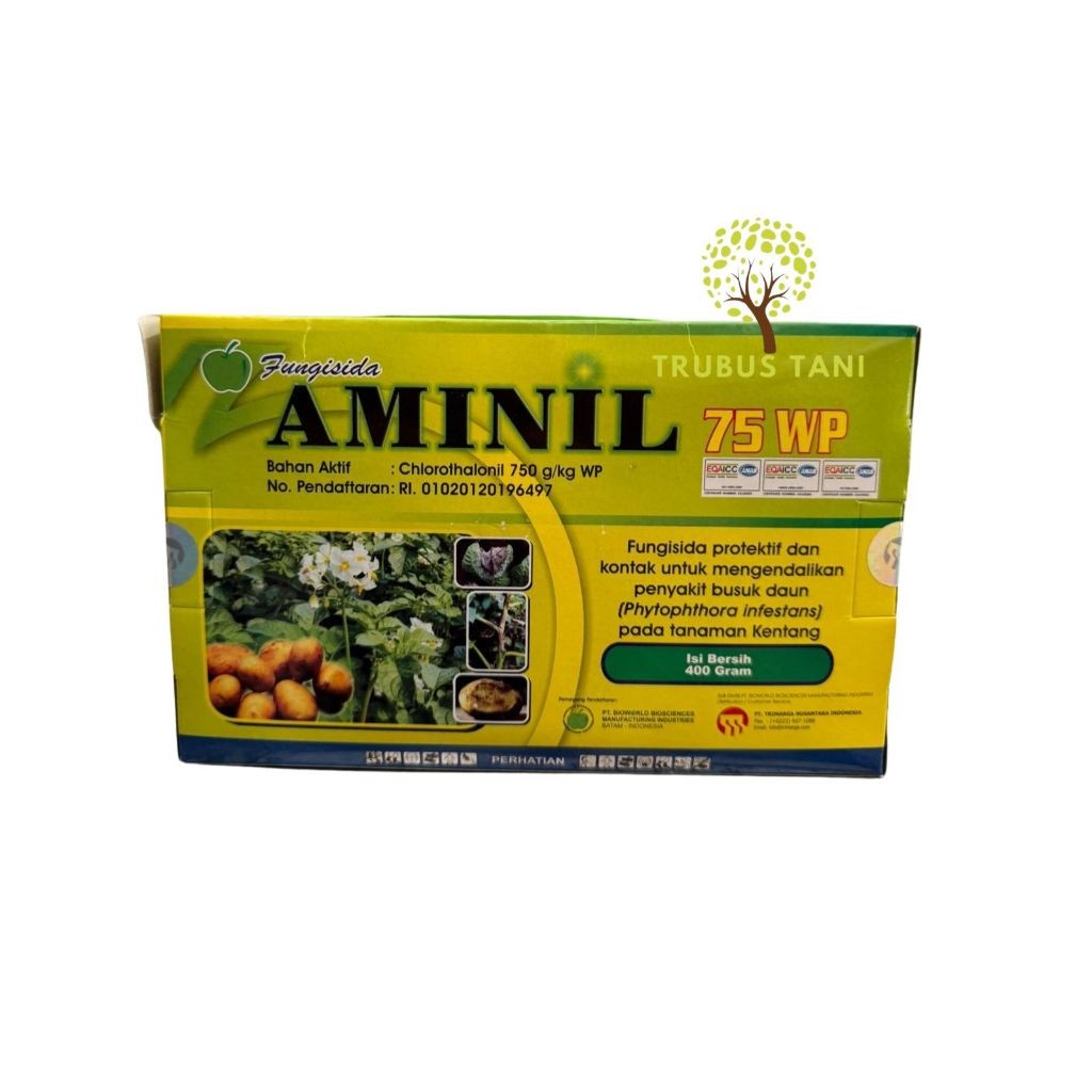 Fungisida Aminil 400g( Bahan Aktif  Klorotalonil 75%)