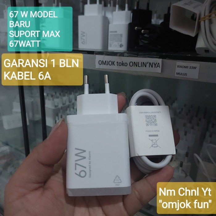 TDAcc Charger Xiaomi 67W Poco F5 Copotan Ori bawaan nya 67 Watt - baret bekas