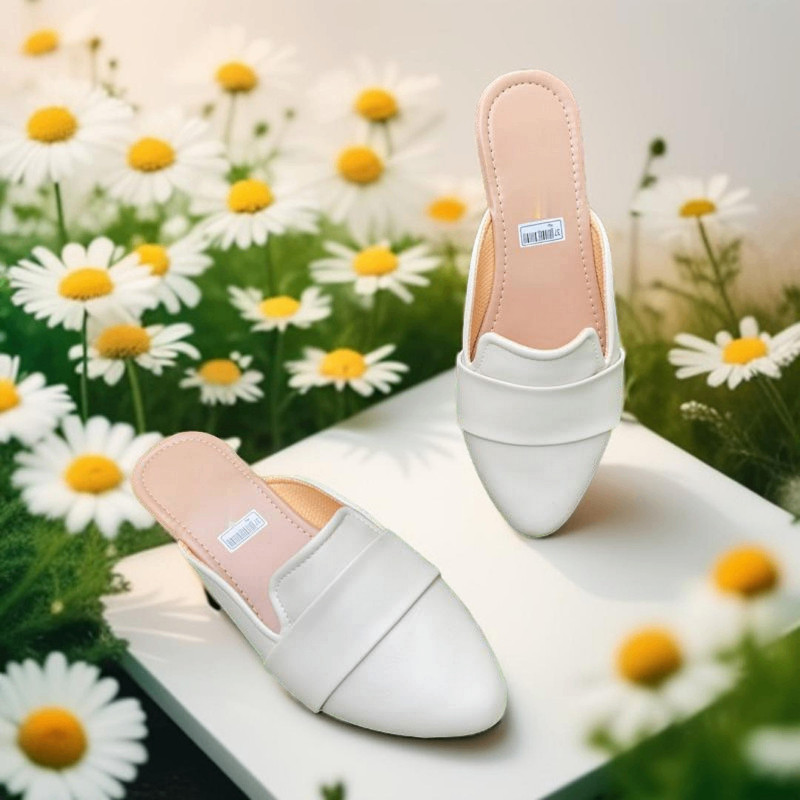 Sepatu Sandal Wanita Flatshoes Elegan Sol Karet Pijakan Empuk