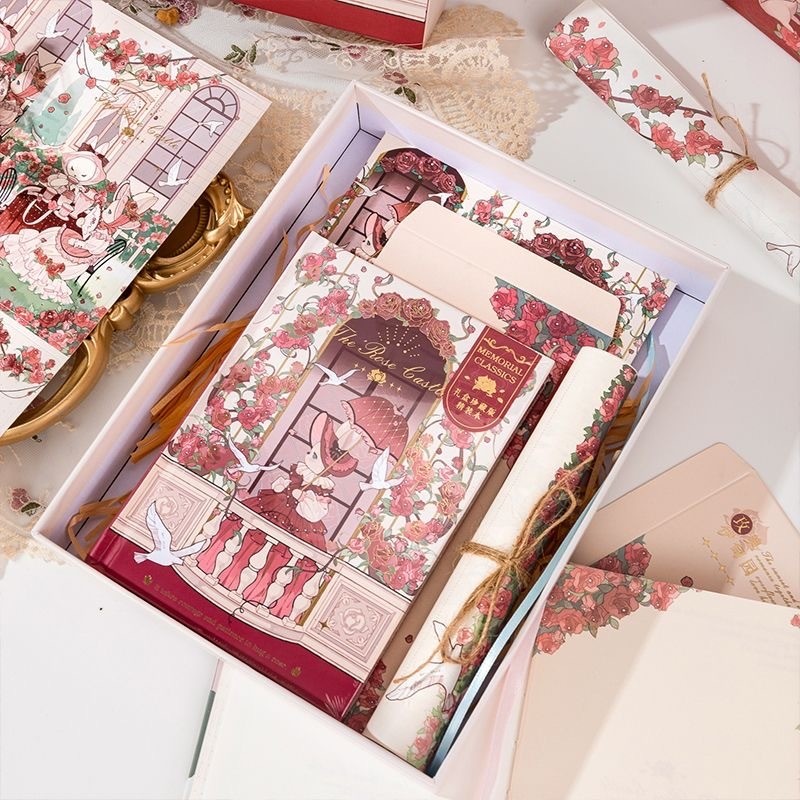 

Buku Diary The Rose Castle Notebook Set + Gift Box Jurnal Set 0867