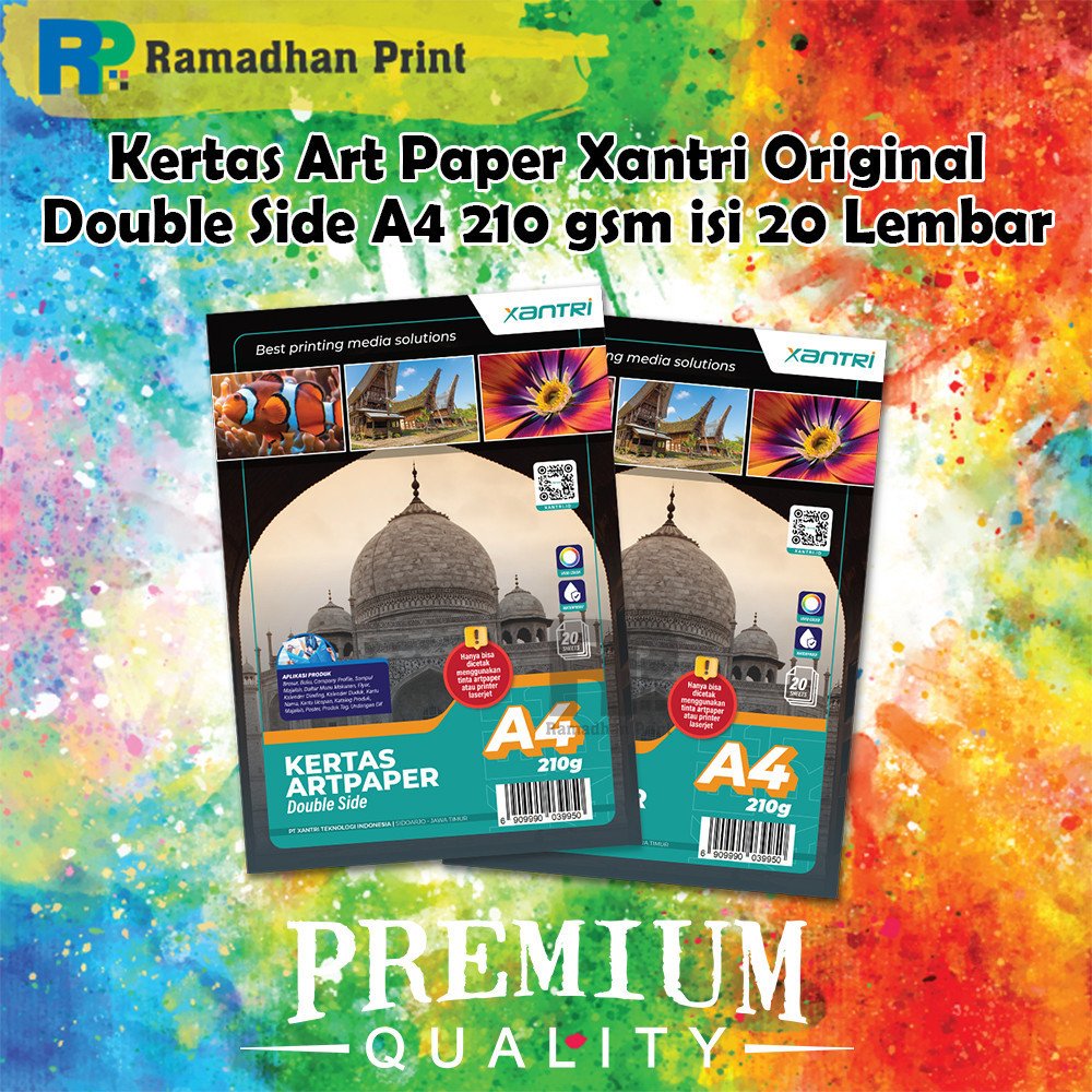 

Kertas Photo Paper Double Side Ukuran A5 / A4 Kertas Art Paper 120gsm 150gsm 210gsm Double Side Photo Paper Kertas Art Karton Cartoon Carton
