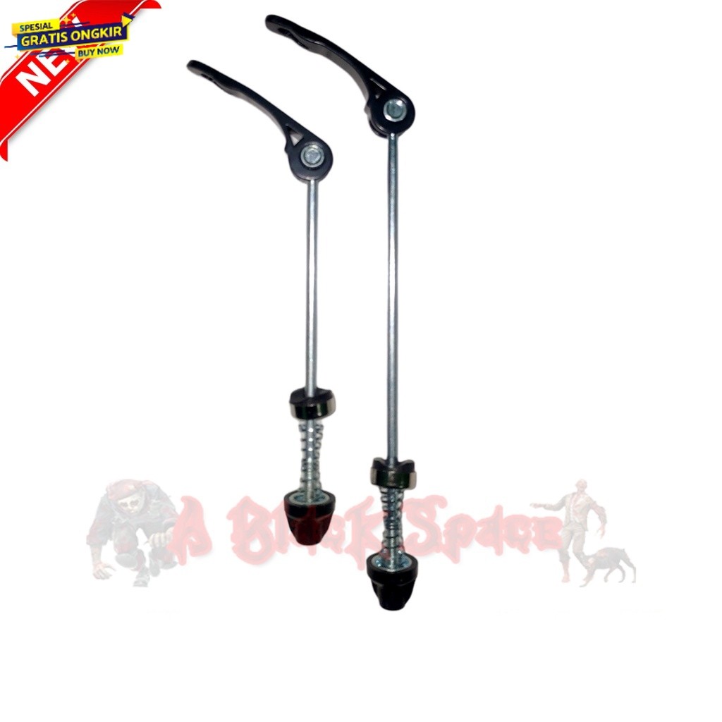 As Quick Release Sepeda As QR Hub Depan Belakang As Roda Sepeda MTB Sepasang