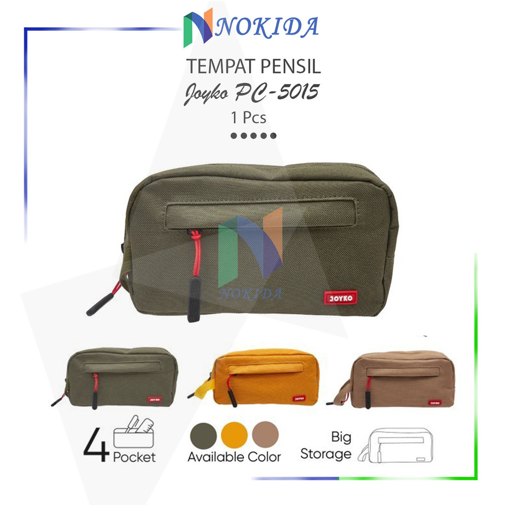 

Nokida Tempat Pensil Polos Joyko [PC-5015] / Tas Dompet Kecil Tepak Pulpen Kain Besar / Wadah Alat Tulis Sekolah