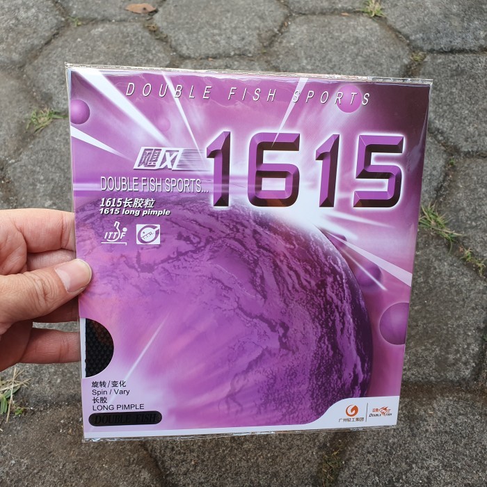 double fish 1615 ox rubber karet ping pong
