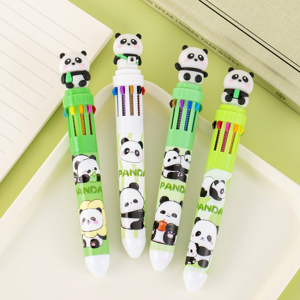 

PULPEN GEL 0,5 MM DENGAN 10 WARNA TINTA MOTIF PANDA FUBAO 3D / PULPEN MEKANIK 10 WARNA MOTIF PANDA