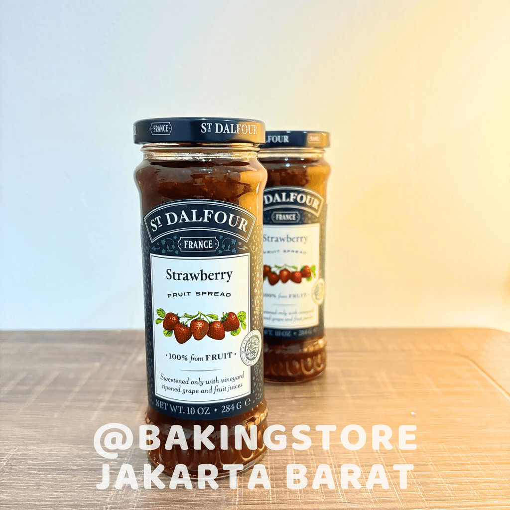 

Selai St. Dalfour Strawberry Jam Fruit Spread 10 Oz | 284 Gr