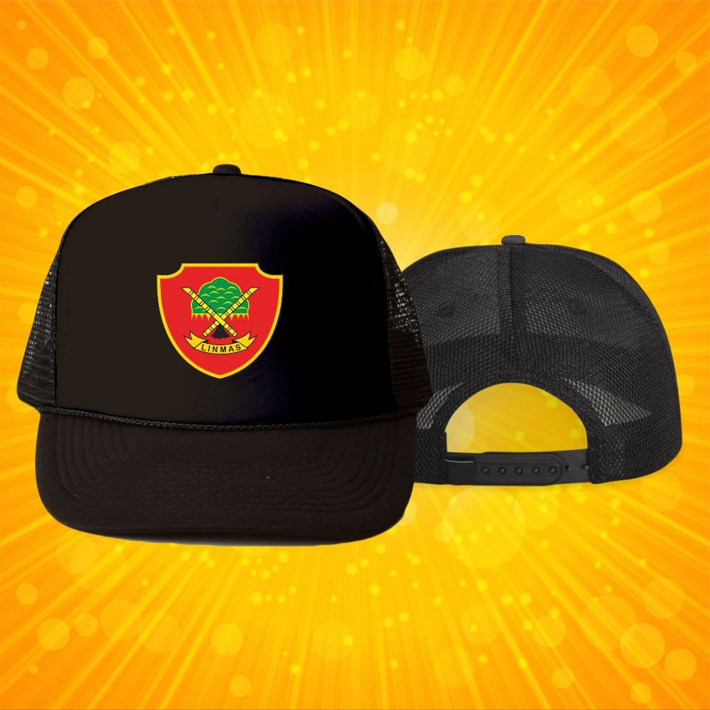 TOPI JARING LOGO LINMAS PREMIUM /TOPI LINMAS