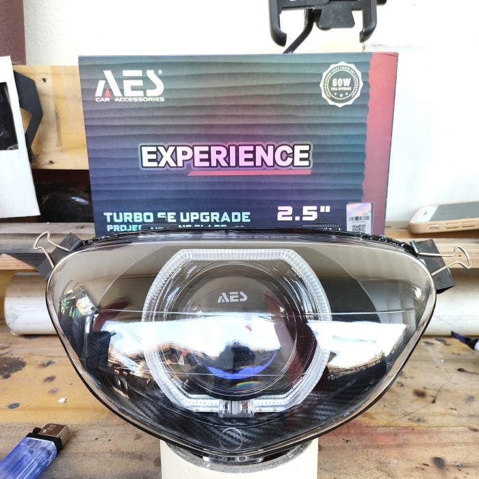 Paket biled AES turbo SE experience Mio sporty lampu biled AES turbo Mio sporty