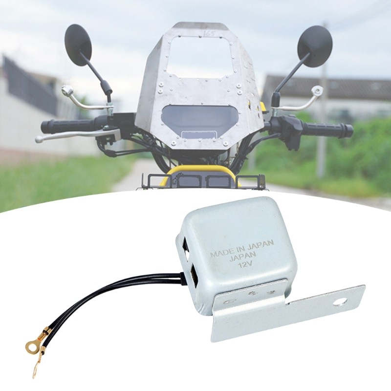 Buzzer Lampu Sein Alarm Buzzer Lampu Sein dengan Braket Dudukan Suku Cadang Sepeda Motor