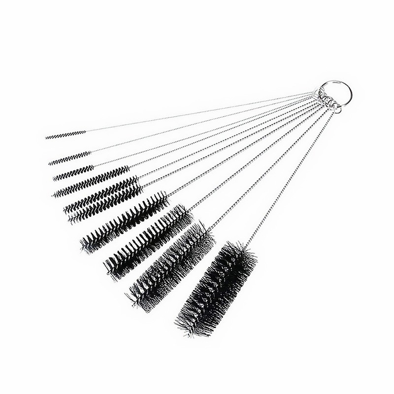 10Pcs/Set Stainless Steel Cleaning Brush For Weed Pipe Clean Glass Hookah Smoking Cachimba Pipas Fum