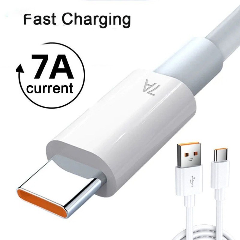 Kabel Data Fast Charging 100W 7A USB Data Type-C Original Kabel Data Pengisian Daya Super Cepat USB 