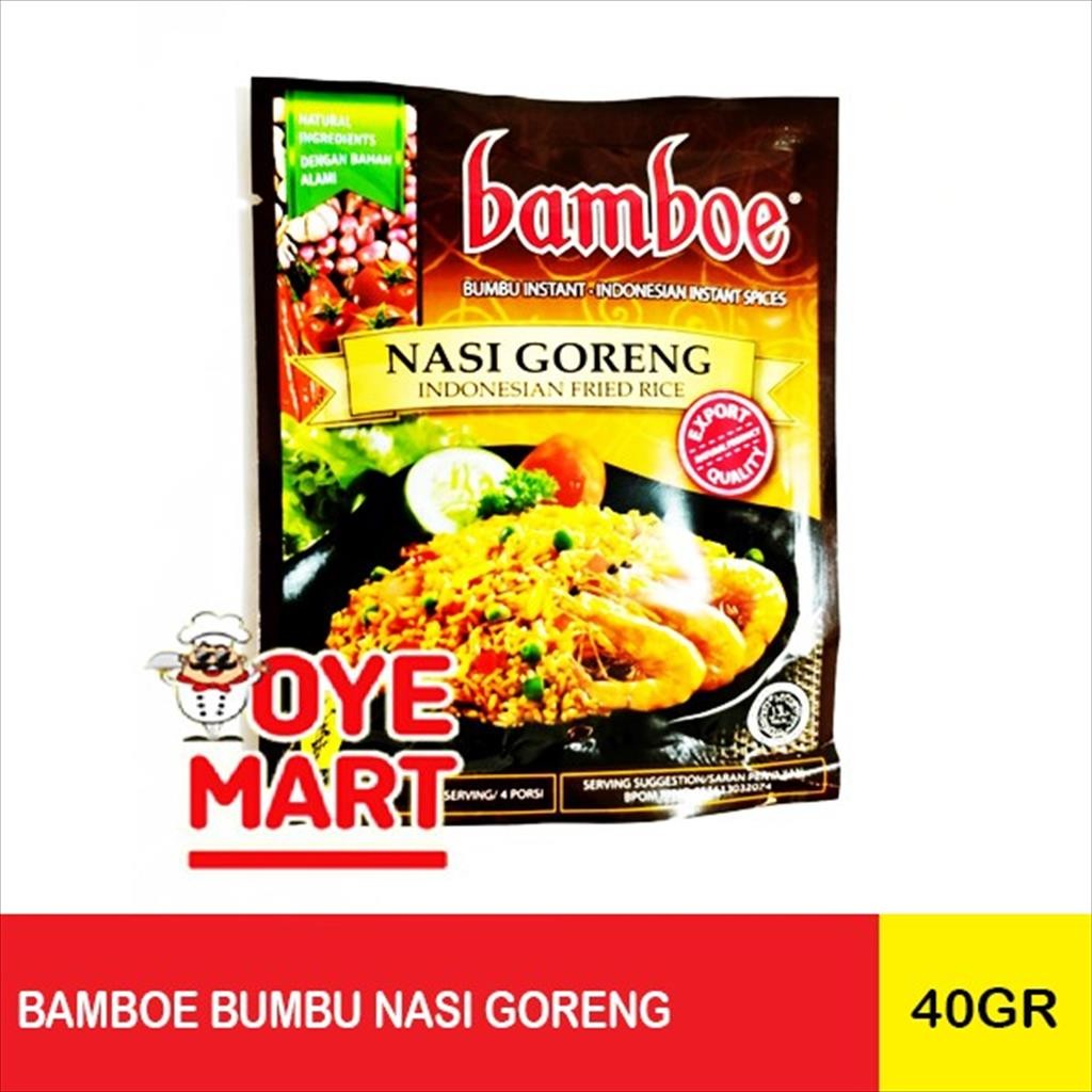 

BAMBOE BUMBU NASI GORENG INSTAN 40GR / BUMBU MASAK INSTAN