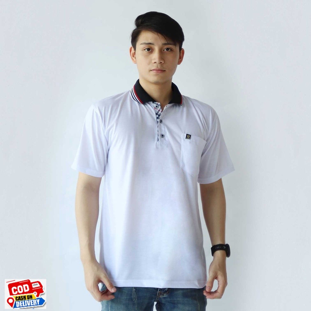 DailyStore 21 - Kaos polo pria Saku dewasa | kaos kerah pria | polo shirt polos saku lengan pendek