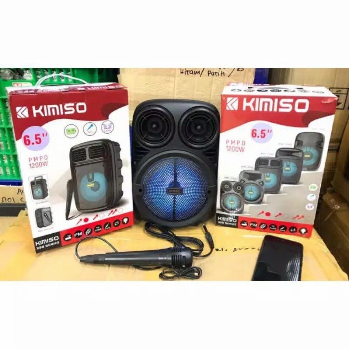 Speaker bluetooth KIMISO/BRAIN POWER QS-3381/338 Free mic karaoke 6.5