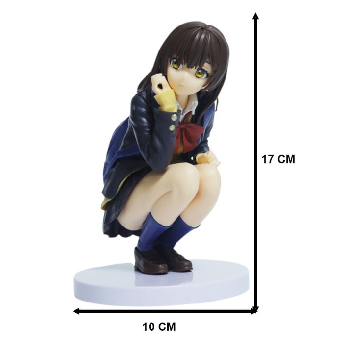 Figure Hige wo Soru Ogiwara Sayu Uniform Squatting
