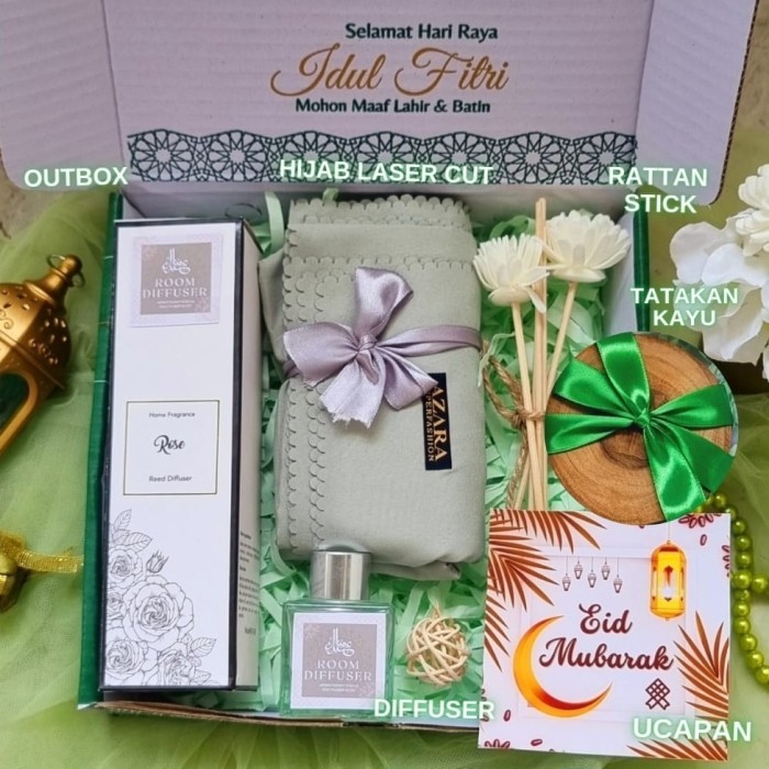

DISKON Hampers Lebaran Humidifier / Kado Idul Fitri Diffuser - Diffuser Hijab
