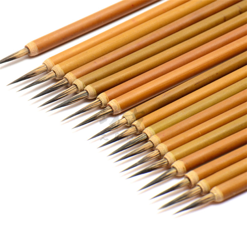 

3pcs/set Hair Brush Weasel Pen Hook Line Paint Brush Chinese Calligraphy Brush brush pen