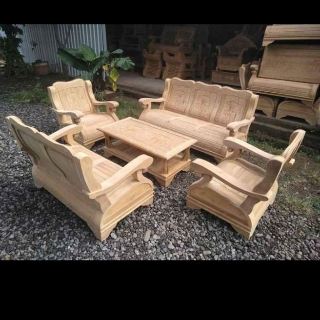 Kursi Tamu minimalis modern Kayu Jati Model Gajah