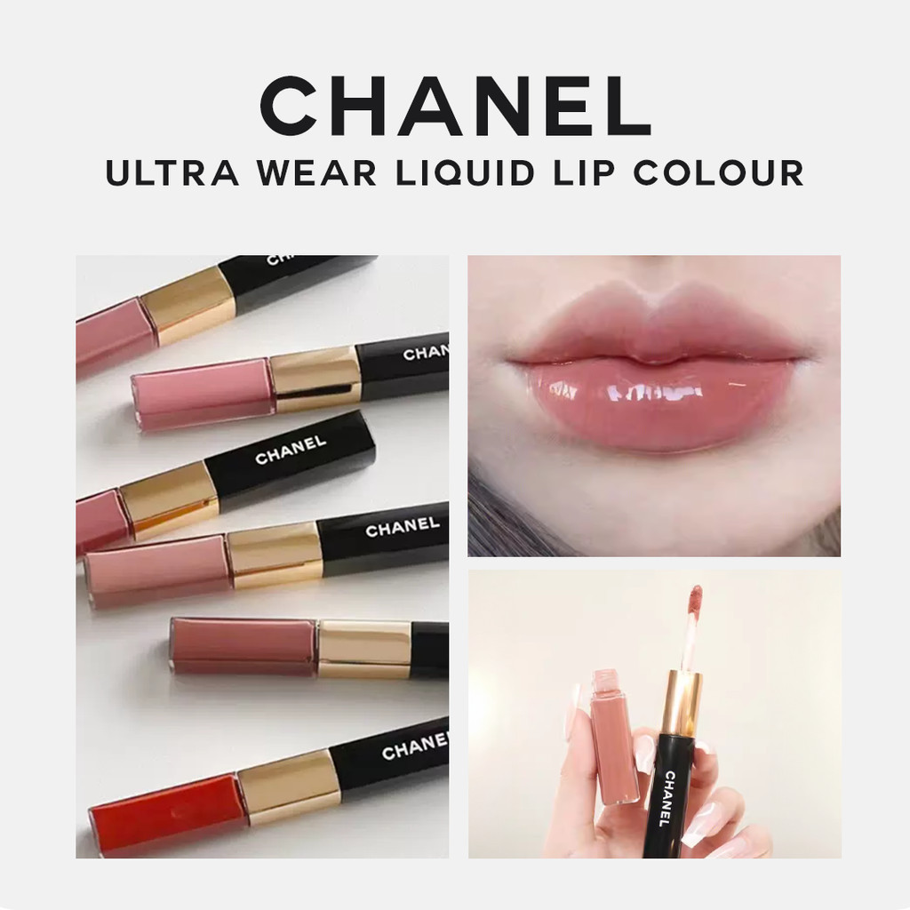 【100% Original】Chanel Lip Gloss Lipstick/ Chanel Le Rouge Duo Ultra Tenue Ultra Wear Liquid Lip Colo