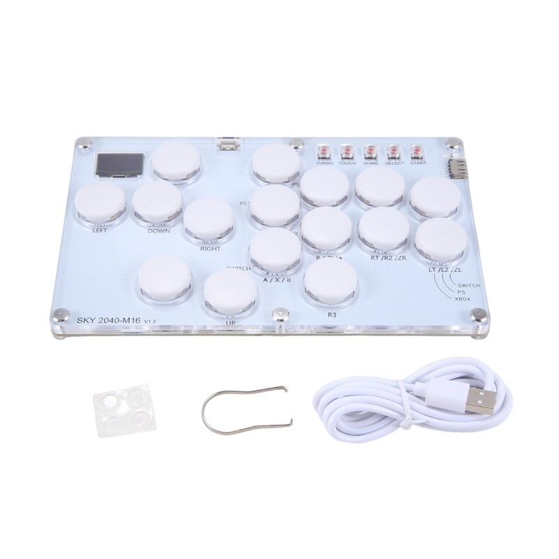 16Key Joystick Hitbox Keyboard Arcade Stick Controller For PS4/PS3/Switch/Steam Arcade Hitbox Contro