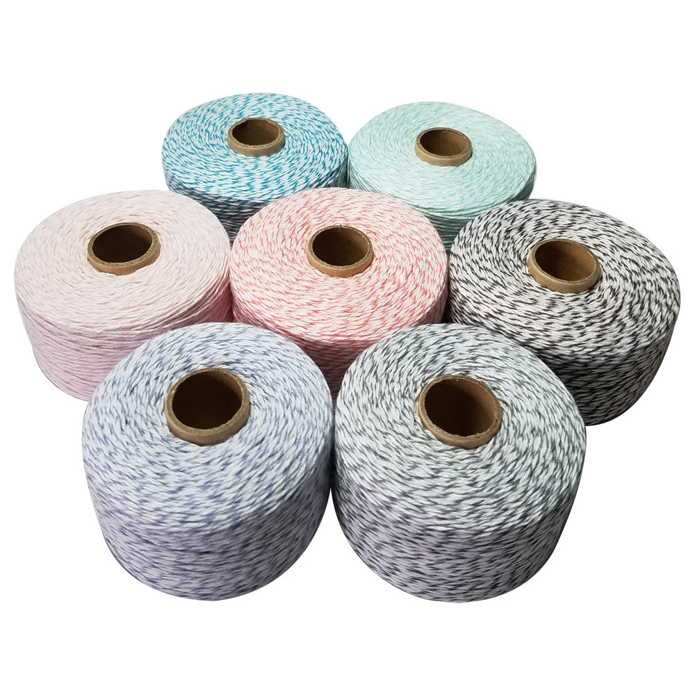

100% Cotton 200m/roll thin cords colourful twine string thread for home decoration DIY