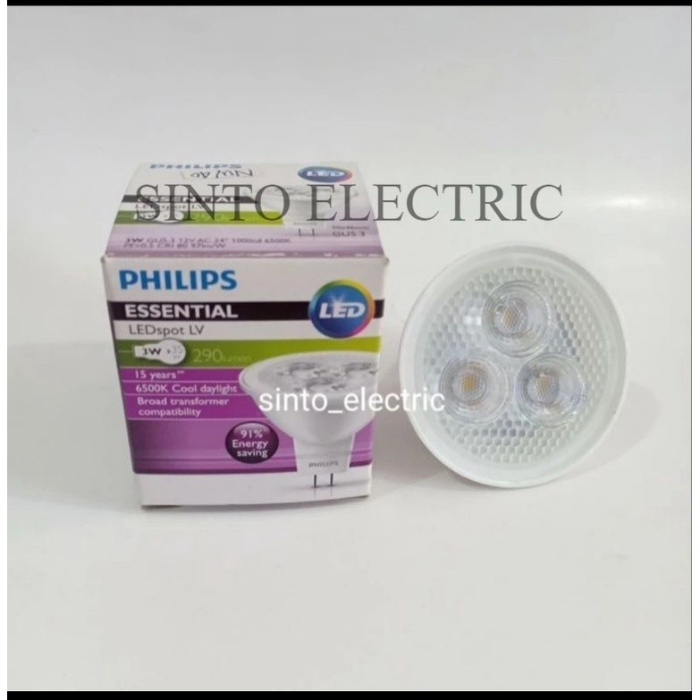 PHILIPS Essential LED 12V MR16 3W